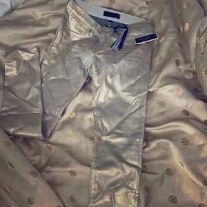 Golden JUICY COUTURE  gold denim skinny pants😍👖